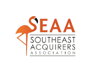 Logo of Southeast Acquirers Association with an orange flamingo and the acronym SEAA.